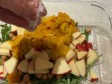 insalata di ceci con peperoni e mela