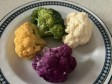 riso nero con cavolfiori e pomodorini