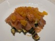 salmone con zucchine ed arancia