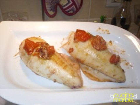 calamari ripieni di carciofi