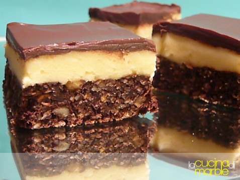 nanaimo bars - barrette ciocco-cocco nanaimo bars - barrette ciocco-cocco