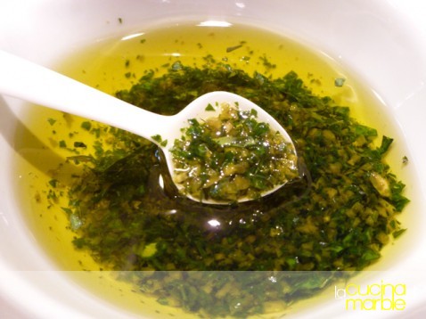 olio al basilico e limone