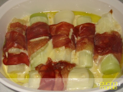 porri gratinati alla toscana