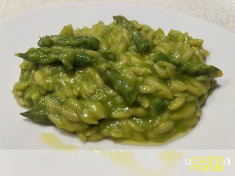 risoni con gli asparagi