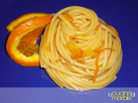 spaghetti all'arancia