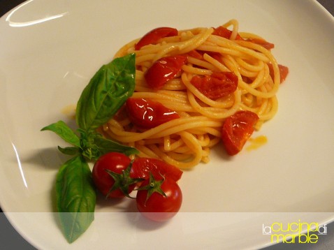 pasta con pomodorini di Carlotta