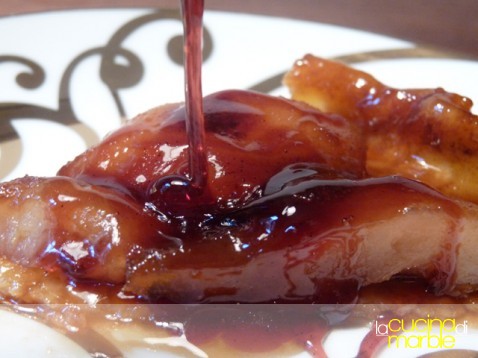 tatin di pere al vino rosso